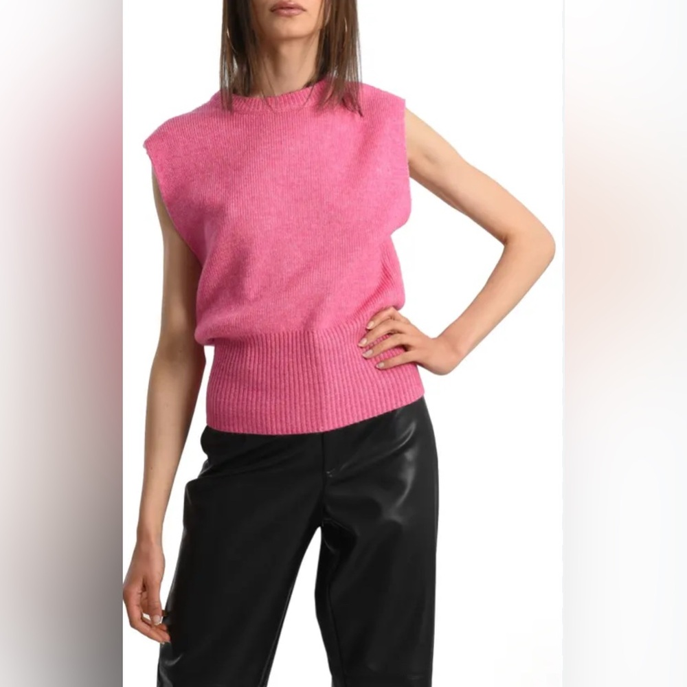 Red Dress Boutique Vibrant Pink Sleeveless Sweater